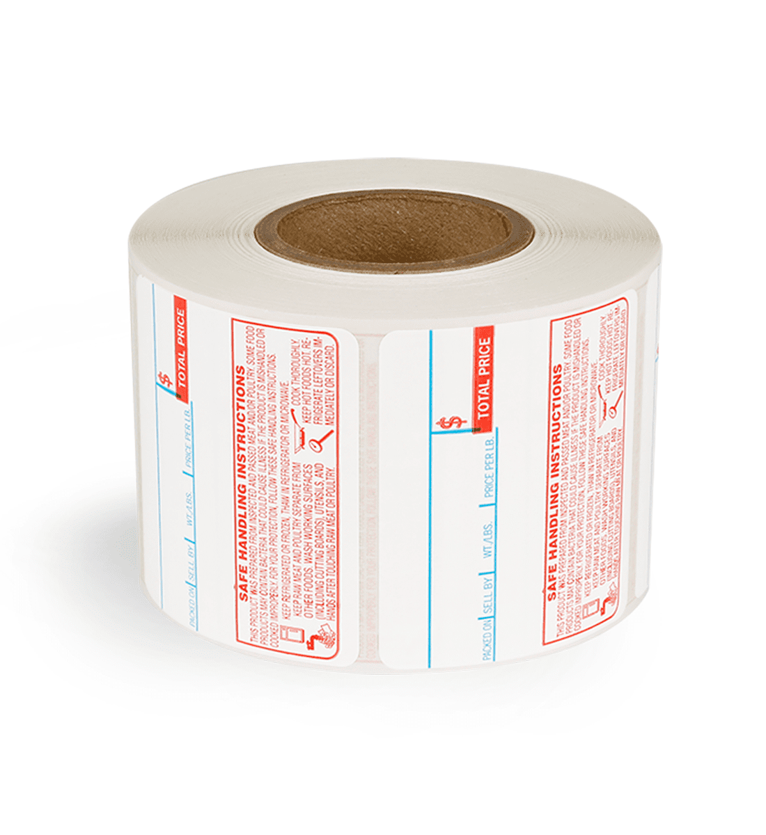 CAS 58mm x 50mm Safe Handling Instructions Scale Labels