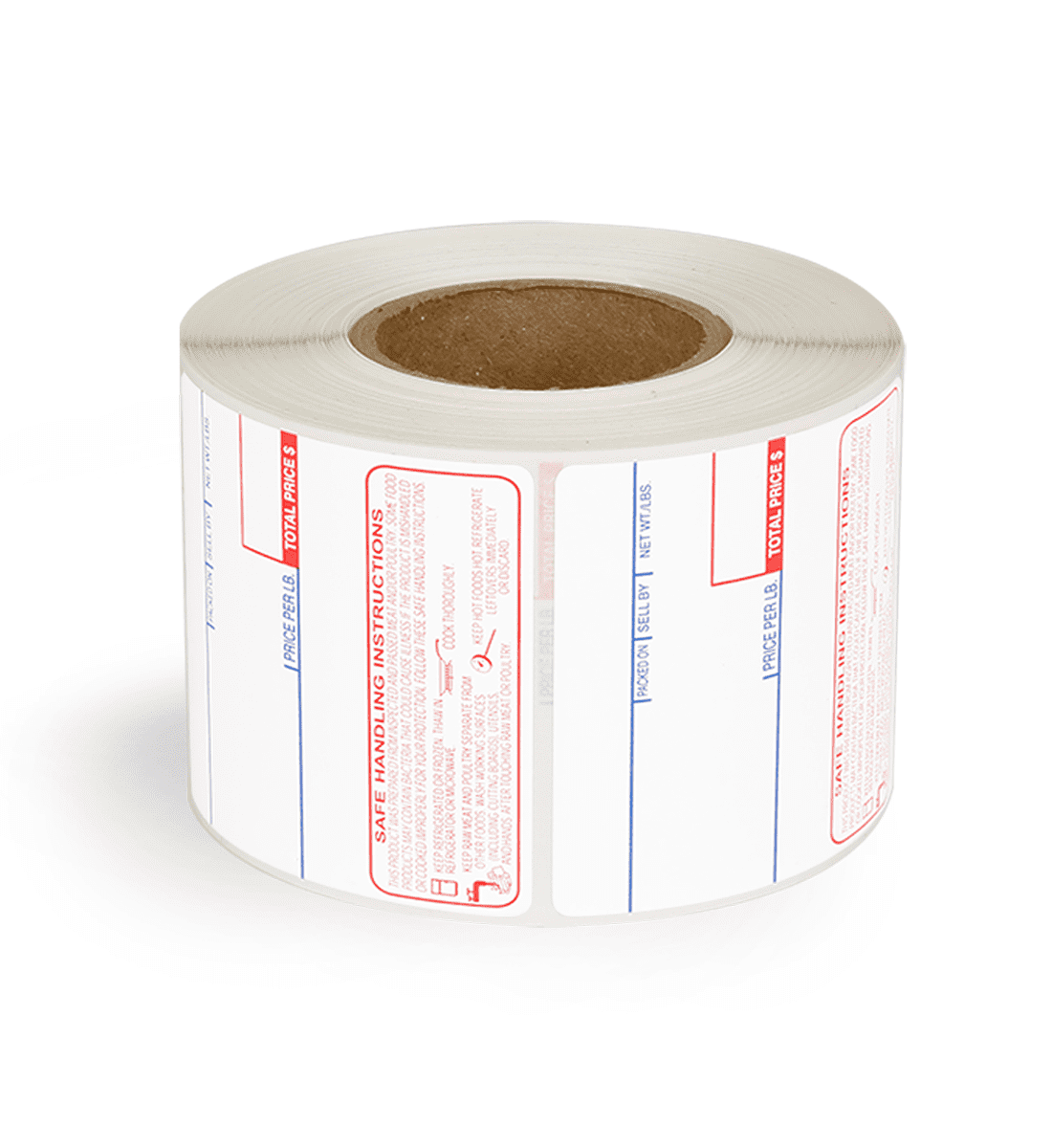 CAS 58mm x 60mm UPC Safe Handling Instructions Scale Labels