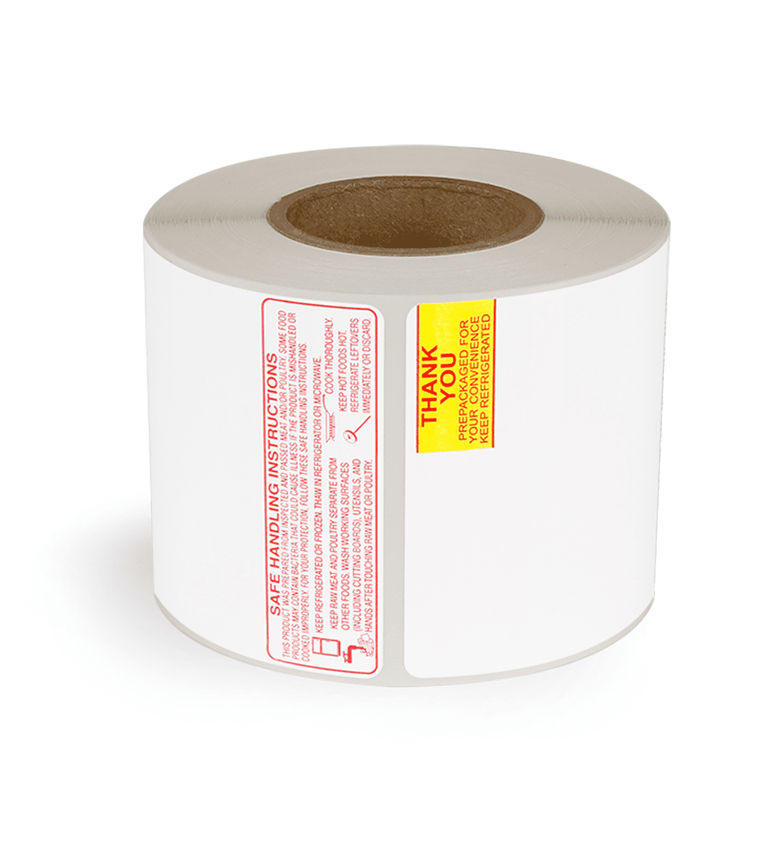 Mettler Toledo 2.625" x 3.3125" Thank You & Safe Handling Instructions Scale Labels