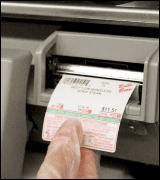 A Mettler Toledo scale dispensing a printed label