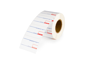 A single roll of preprinted UPC scale labels